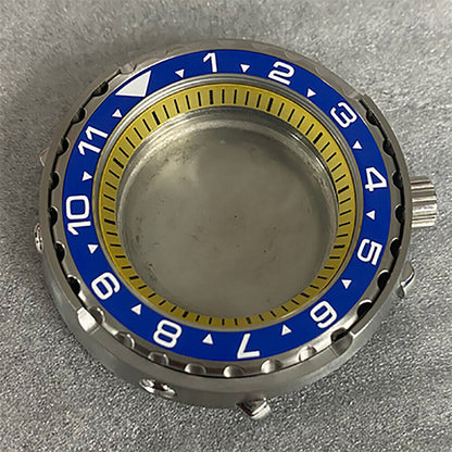 10 Colors 45MM Watch Case Mineral Glass Case Flat Ceramic Ring for NH35/NH36