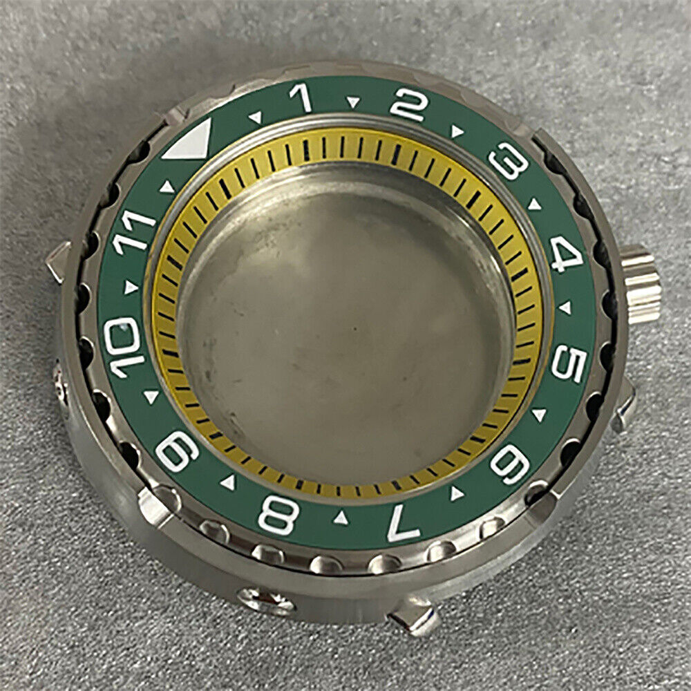 10 Colors 45MM Watch Case Mineral Glass Case Flat Ceramic Ring for NH35/NH36