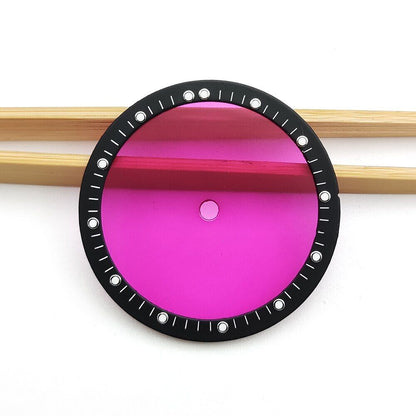 Green Luminous Transparent Watch Dial for NH34 NH35 NH36 NH37 NH38 NH39 Movement