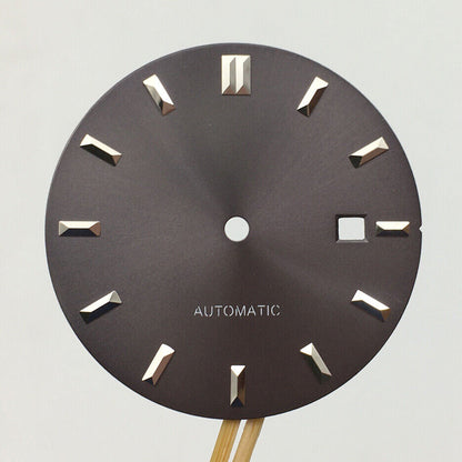 Watch dial 32.8mm with luminous markers, compatible with 2813 Miyota & 8200 movements.