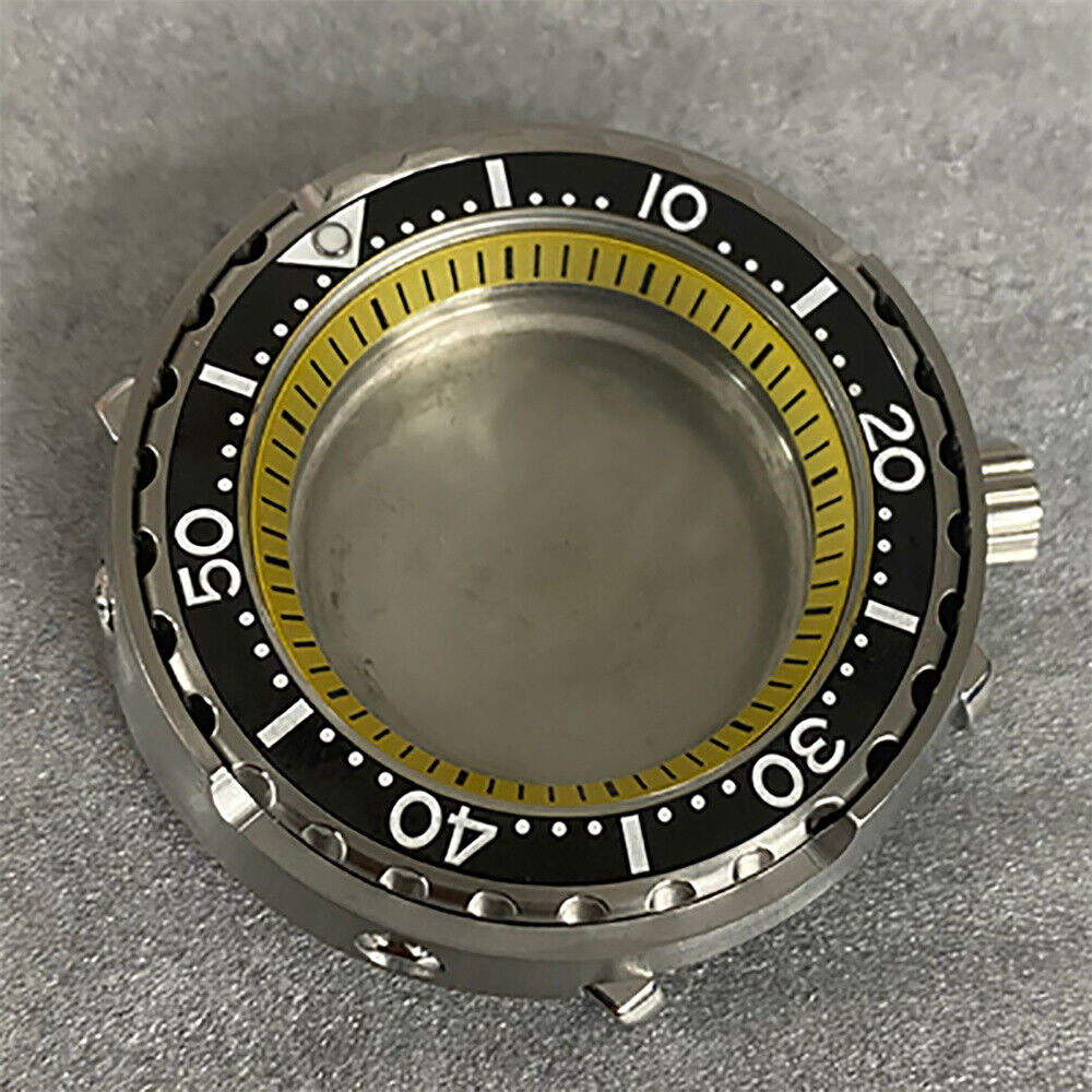 10 Colors 45MM Watch Case Mineral Glass Case Flat Ceramic Ring for NH35/NH36