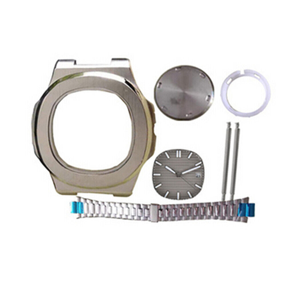 41MM watch case and strap band compatible with Miyota 8205/8215 and 2813/3804 movements, durable design.