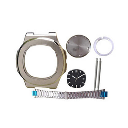 41MM watch case and strap band compatible with Miyota 8205/8215 and 2813/3804 movements, durable design.