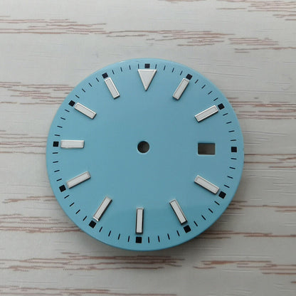 33.50mm Multi-color Watch Dial Blue Lume Suitable for NH36 Movement #09