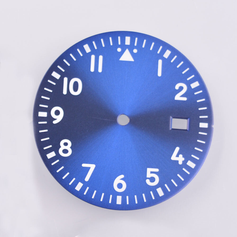 Cadran de montre lumineux vert de 33,80 mm, compatible avec les mouvements NH35/35A et NH36/36A