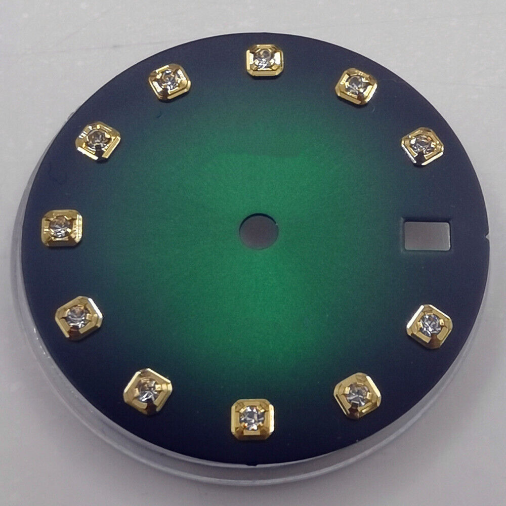 29 mm Zifferblatt ohne Leuchtmasse, geeignet für NH35 NH36 Uhrwerk, Imitation Diamond Nail