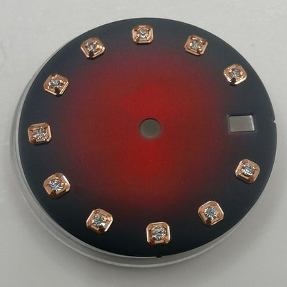 29 mm Zifferblatt ohne Leuchtmasse, geeignet für NH35 NH36 Uhrwerk, Imitation Diamond Nail