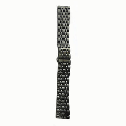 1. Elegant 12mm golden stainless steel watch strap for premium wristwatches.  