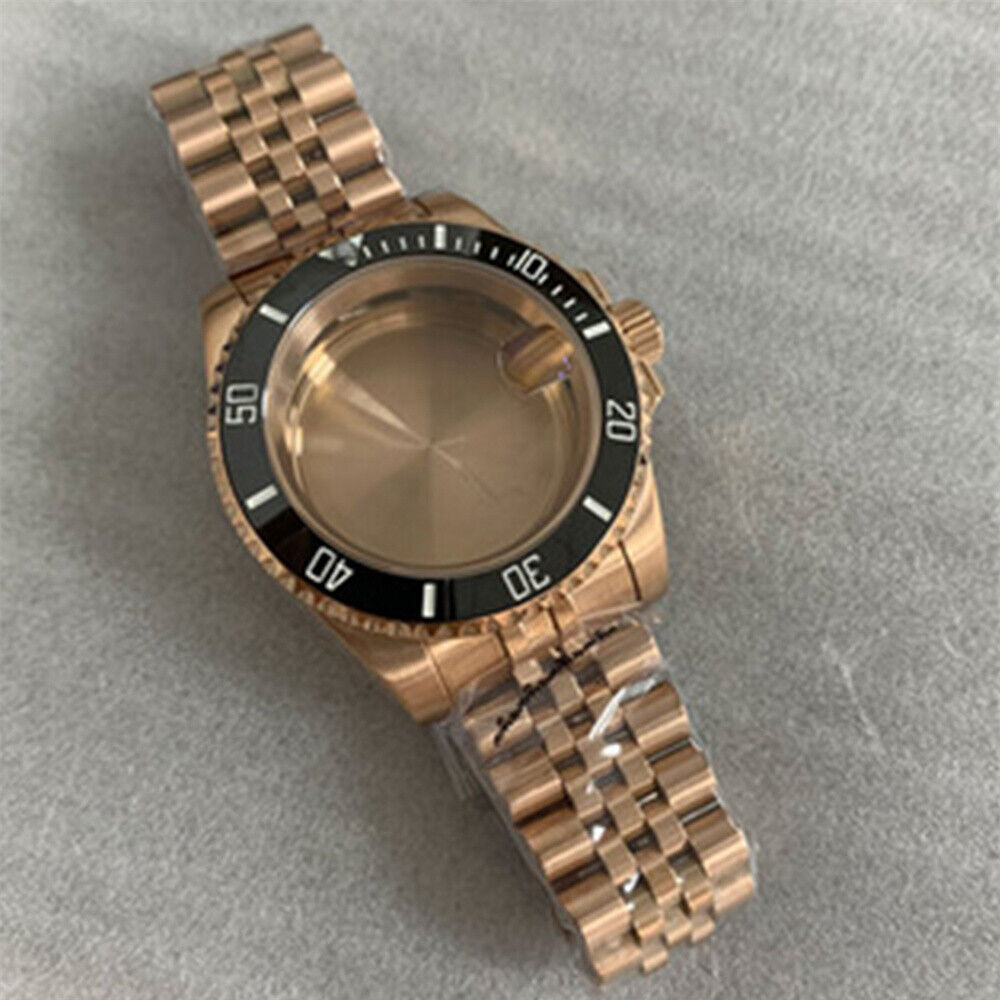 Boîtier de montre 40 mm avec bracelet pour NH35/NH36, boîtier en verre saphir, pièces de bracelet 