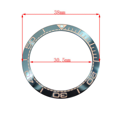 38mm Keramik Uhr Lünette Für GMT Herren Uhr Zubehör Uhr Reparatur Teil 