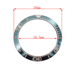 38mm Ceramic Watch Bezel For GMT Mens Watch Accessories Watch Repair Part