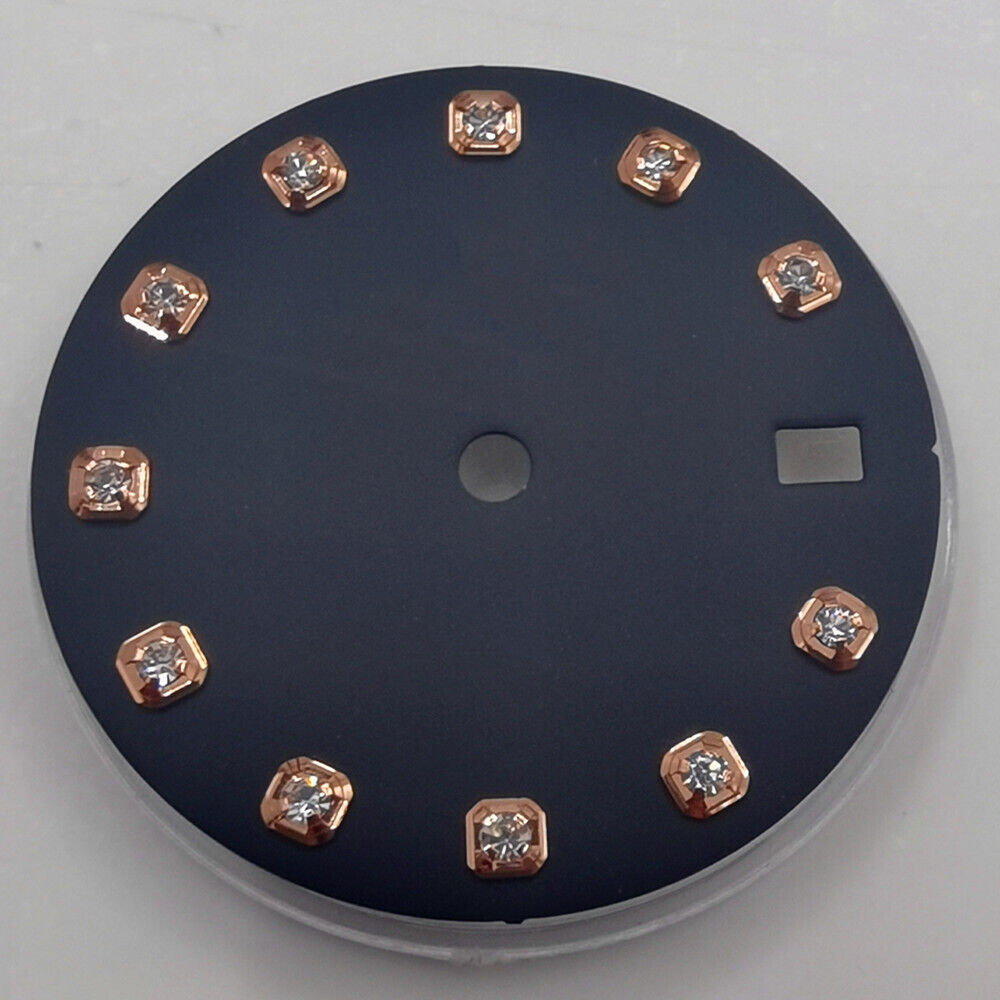 29 mm Zifferblatt ohne Leuchtmasse, geeignet für NH35 NH36 Uhrwerk, Imitation Diamond Nail