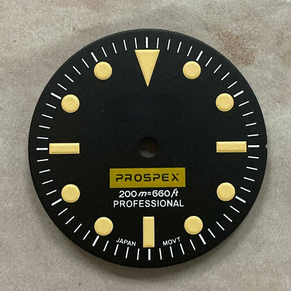 28,50 mm Zifferblatt grün leuchtend passend für NH35/NH36 Uhrwerk Uhr #04