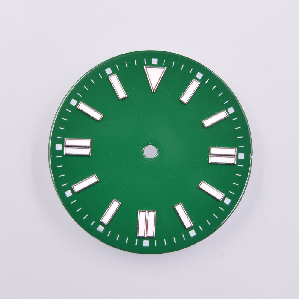 28,50 mm grünes Leuchtzifferblatt, passend für NH35/36 ETA2836 2824 MYT8205 8215 Uhrwerk