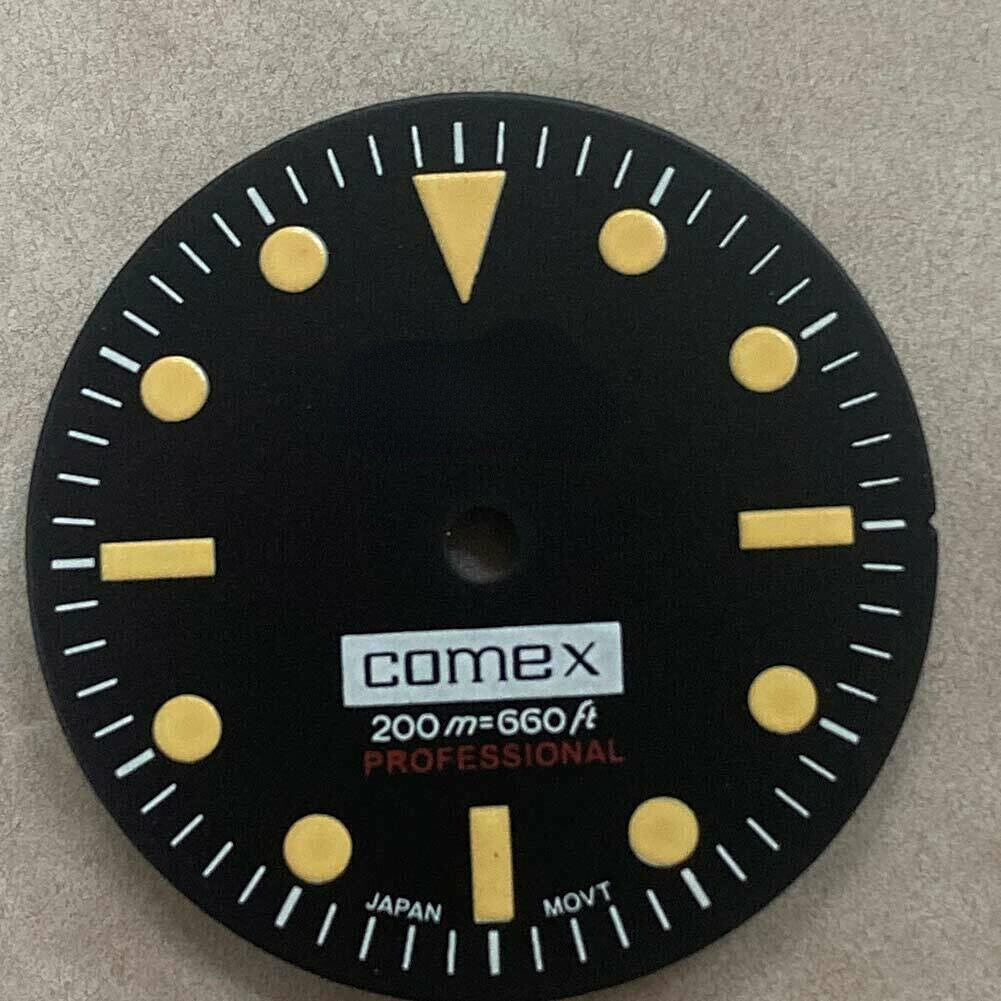 Cadran de montre 28,50 mm vert lumineux adapté aux montres à mouvement NH35/NH36 n° 06