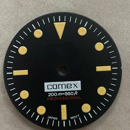 Cadran de montre 28,50 mm vert lumineux adapté aux montres à mouvement NH35/NH36 n° 06