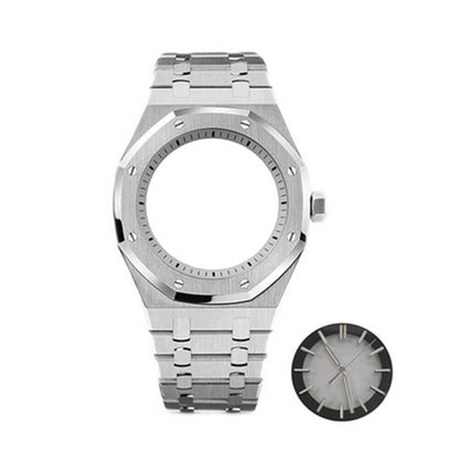 Caja de reloj de 41MM + correa + esfera + manecillas para reloj para caja modificada NH70