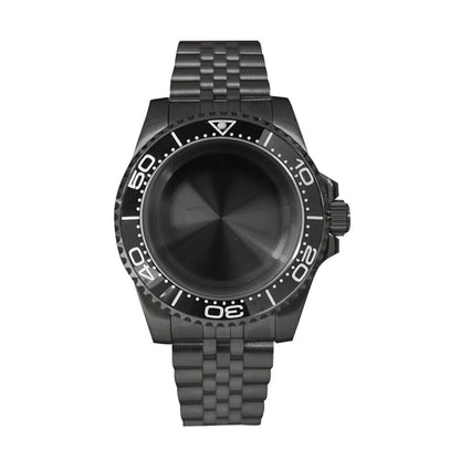 Boîtier de montre en verre saphir 40 mm pour mouvement NH35/NH36, boîtier modifié 