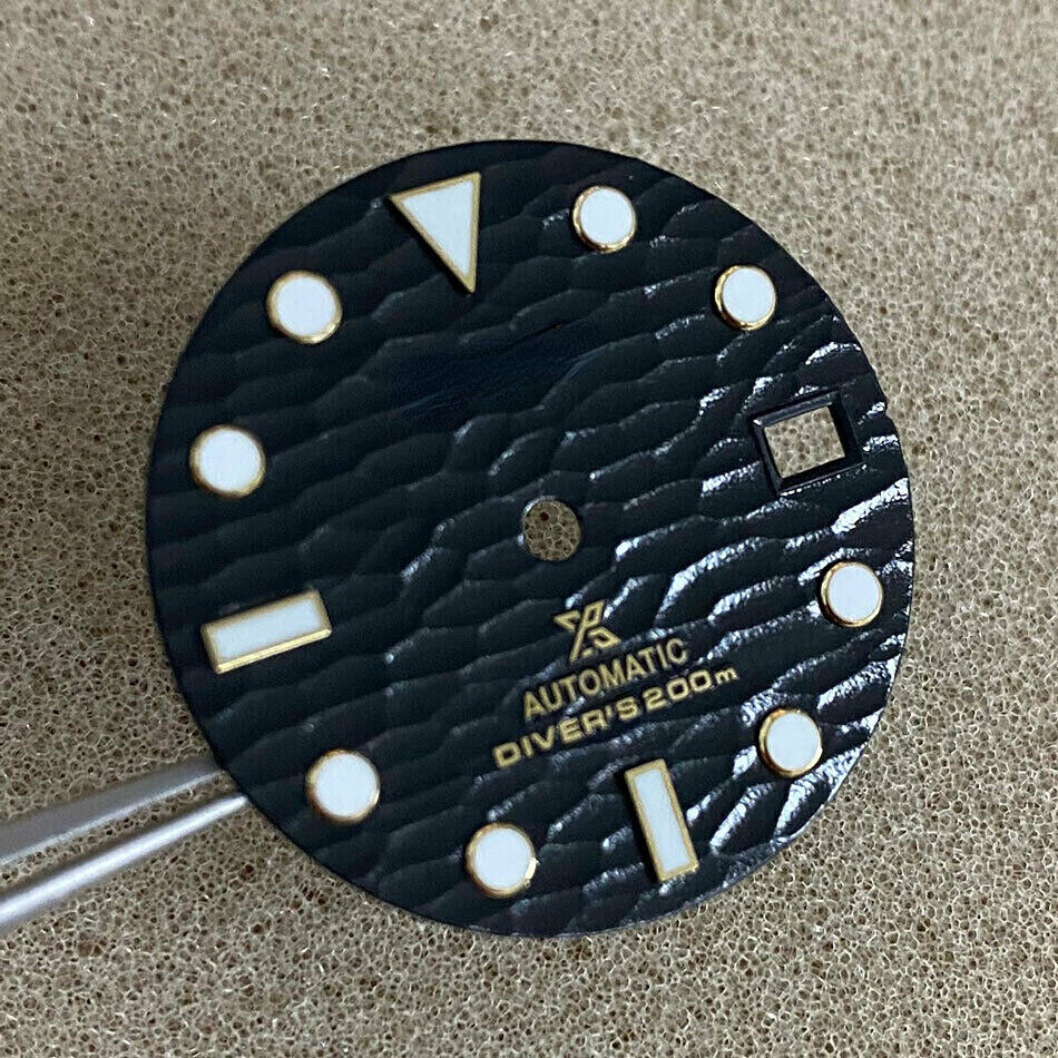 Cadran de montre 28,5 mm vert lumineux adapté au mouvement NH35 #VE45