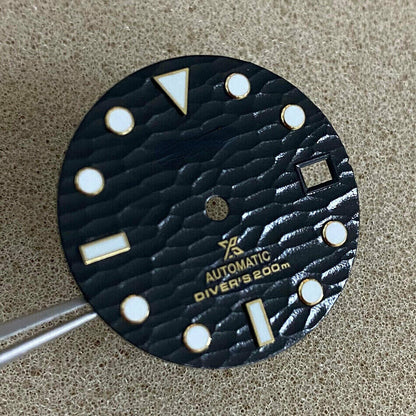 Cadran de montre 28,5 mm vert lumineux adapté au mouvement NH35 #VE45