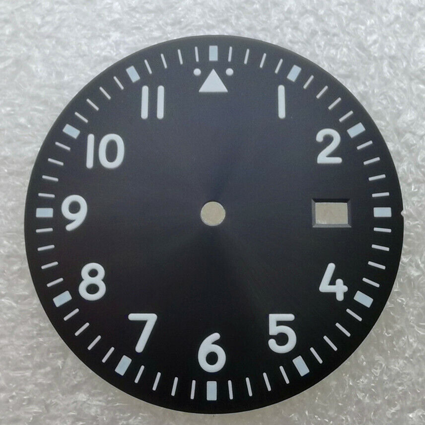 Brand New 33.6mm Watch Dial Green Luminous Suitable for NH35 Movement #01