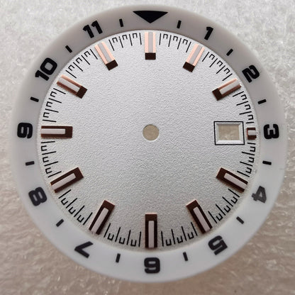 36.5mm Watch Dial Green Luminous Suitable for NH35 NH36 Movement With Inner Dial