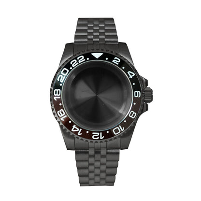 Boîtier de montre en verre saphir 40 mm pour mouvement NH35/NH36, boîtier modifié 