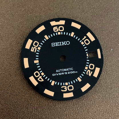 28,50 mm Zifferblatt, grün leuchtend, geeignet für NH35/NH36 Uhrwerk, Uhr Nr. 0323