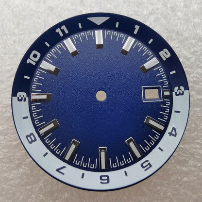 36.5mm Watch Dial Green Luminous Suitable for NH35 NH36 Movement With Inner Dial