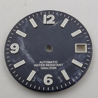 NEW 29mm Watch Dial 3D Printed Green Luminous Suitable for NH35 NH36 Movement