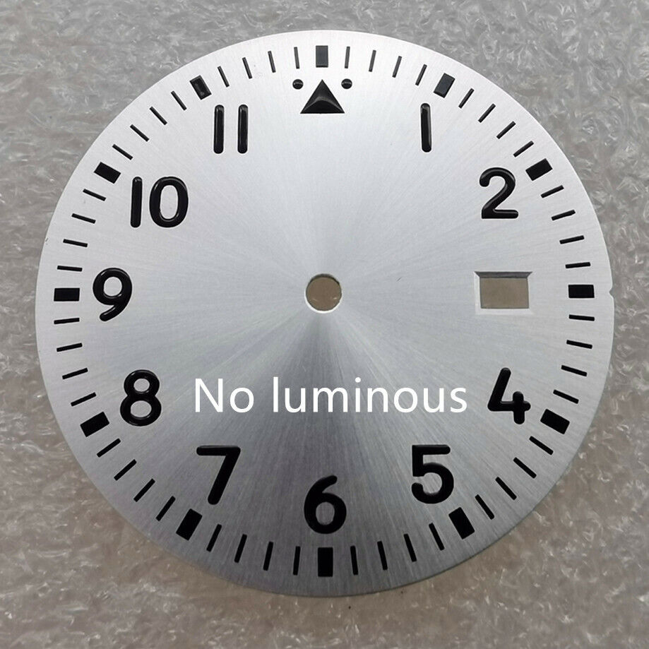 Brand New 33.6mm Watch Dial Green Luminous Suitable for NH35 Movement #01