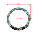 38mm Ceramic Watch Bezel For GMT Mens Watch Accessories Watch Repair Part