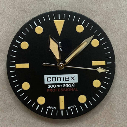 Cadran de montre 28,50 mm vert lumineux adapté aux montres à mouvement NH35/NH36 n° 06