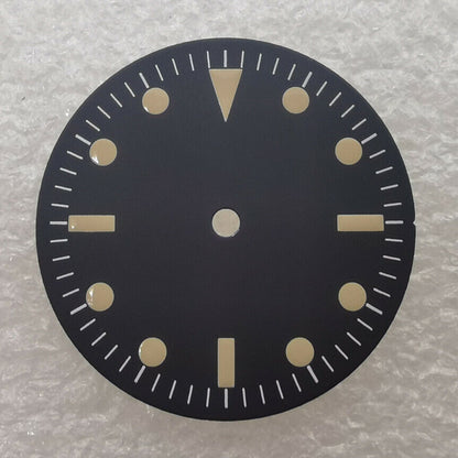 28.50mm watch dial, no lume, designed for NH35/NH36 movement with a sleek, modern look.