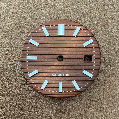Cadran de montre lumineux de 30,5 mm, adapté au mouvement NH35, pièces de rechange