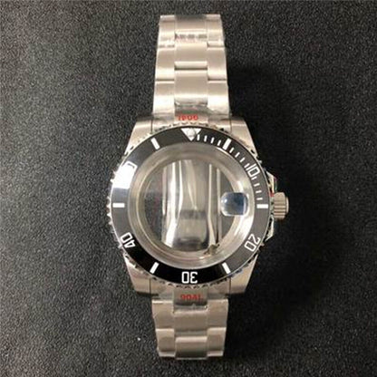 22 Farben 40MM Saphirglas Uhrengehäuse Transparenter Boden + Armband für NH35/NH36 