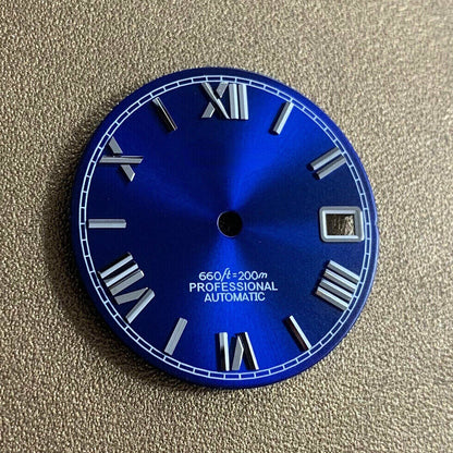 Cadran de montre à chiffres romains de 28,5 mm, compatible avec les pièces de montre à mouvement NH35 et NH36