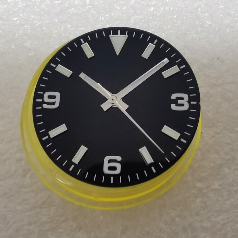 Cadran de montre 29 mm avec éclairage vert pour mouvement NH35/NH36, style 369