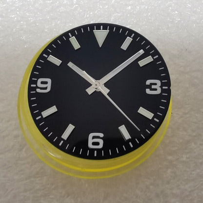 Cadran de montre 29 mm avec éclairage vert pour mouvement NH35/NH36, style 369