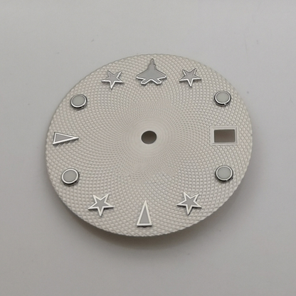 29mm green luminous dial for NH35 NH36 movement, ideal for men's stylish watch accessories.