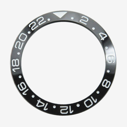 38mm Ceramic Watch Bezel For GMT Mens Watch Accessories Watch Repair Part