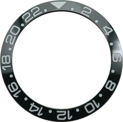 Anillo de bisel cerámico de 38mm para reloj, anillo insertable para bisel para caja de reloj GMT de 40mm
