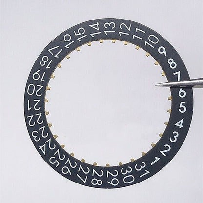 Roue de date noire originale pour mouvement Omega 2500 Date@3