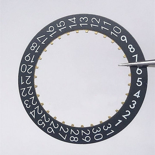 Roue de date noire originale pour mouvement Omega 2500 Date@3