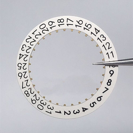 Roue de date originale blanche claire pour mouvement Omega 2500 Date@3
