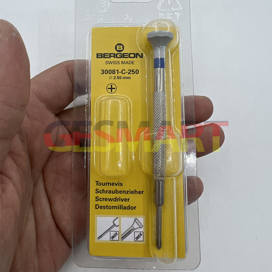 Bergeon 30081-C-250 ergonomic Phillips screwdriver 2.50mm for precise watch repairs
