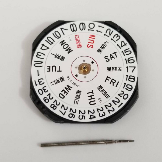 S. Epson VX43 quartz watch movement repair part, compatible with Y113 Y148 7123 7N43 models.