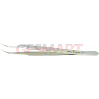 Bergeon 7026-7 Antimagnetic Tweezer Fine Curved Points