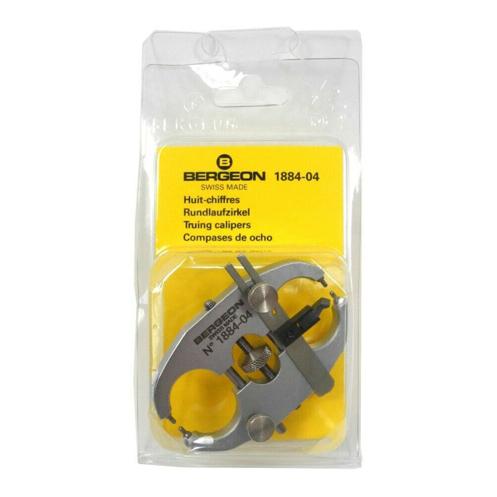 Bergeon 1884-04 precision poising truing tool calipers for watch balance wheel adjustment and repair