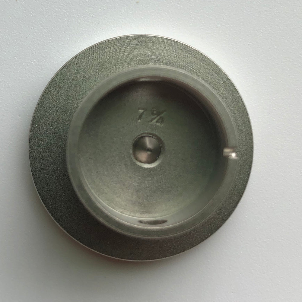 Bergeon 1997 DI 734 watch movement holder with center screw for 7-3/4 ligne precision repairs.